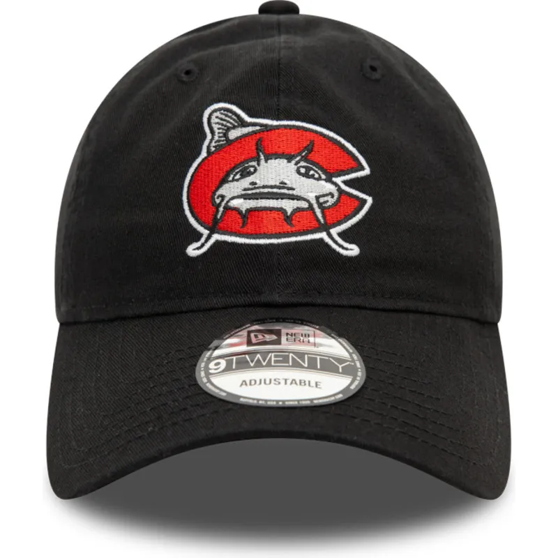 kepure-islenkta-juoda-reguliuojamas-9twenty-carolina-mudcats-milb-new-era