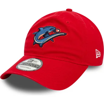 Cap išlenkta red adjustable strap 9TWENTY Clearwater Threshers MiLB New Era