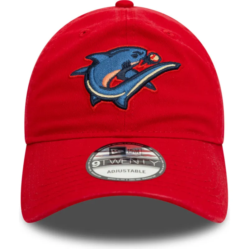 cap-islenkta-red-adjustable-strap-9twenty-clearwater-threshers-milb-new-era