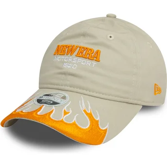 Cap išlenkta beige adjustable strap 9TWENTY New Era