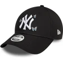 kepure-islenkta-juoda-reguliuojamas-9twenty-icon-butterflies-new-york-yankees-mlb-new-era