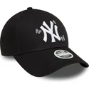 kepure-islenkta-juoda-reguliuojamas-9twenty-icon-butterflies-new-york-yankees-mlb-new-era