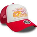 new-era-women-9forty-a-frame-foam-cities-and-beaches-miami-beach-white-and-red-trucker-hat