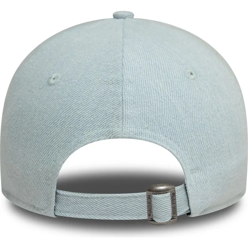 kepure-islenkta-melyna-reguliuojamas-rosa-9forty-denim-icon-heart-new-york-yankees-mlb-new-era
