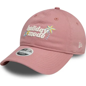 Cap išlenkta pink adjustable strap 9TWENTY Holiday Mode New Era