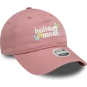kepure-islenkta-rozine-reguliuojama-juostele-9twenty-holiday-mode-new-era