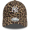 kepure-islenkta-leopardinis-reguliuojamas-9forty-new-york-yankees-mlb-new-era