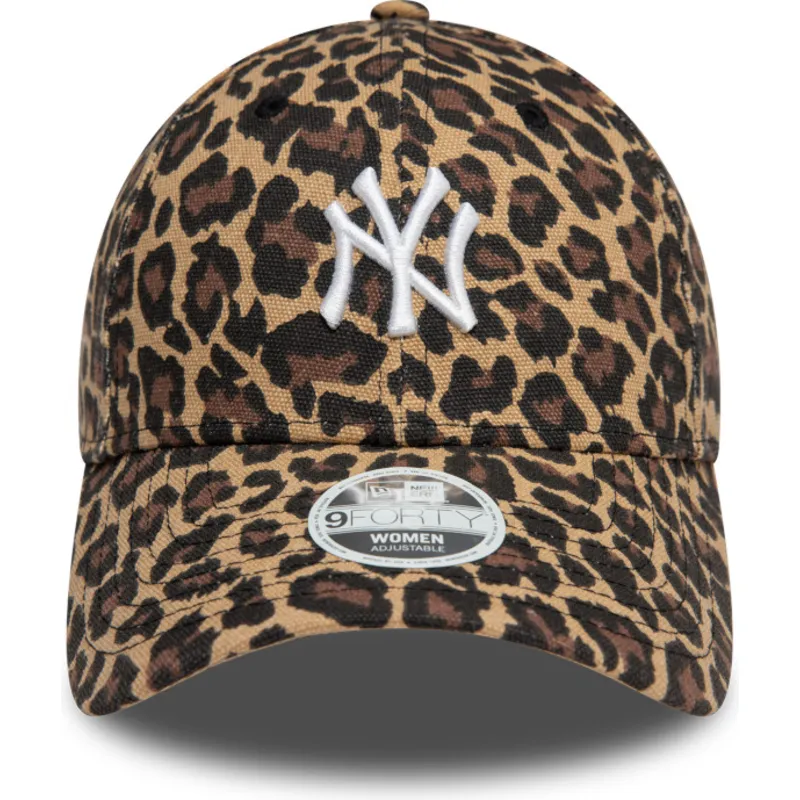 kepure-islenkta-leopardinis-reguliuojamas-9forty-new-york-yankees-mlb-new-era
