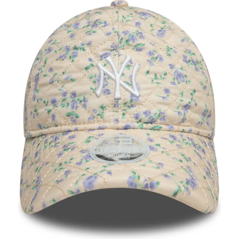 kepure-islenkta-smelio-reguliuojamas-9twenty-floral-quilt-new-york-yankees-mlb-new-era