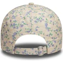 cap-islenkta-beige-adjustable-strap-9twenty-floral-quilt-new-york-yankees-mlb-new-era
