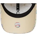 cap-islenkta-beige-adjustable-strap-9twenty-floral-quilt-new-york-yankees-mlb-new-era
