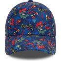 cap-islenkta-navy-blue-adjustable-strap-vaikams-9forty-all-over-print-superman-dc-comics-new-era