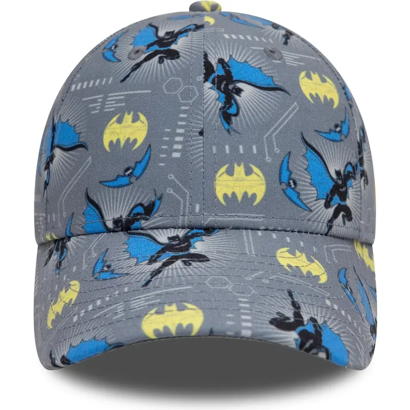 kepure-islenkta-pilka-reguliuojama-juostele-vaikams-9forty-all-over-print-batman-dc-comics-new-era