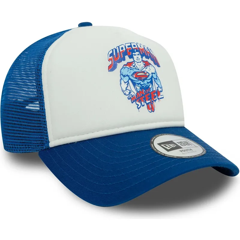 kepure-islenkta-melyna-snapback-vaikams-9forty-a-frame-superman-dc-comics-new-era kepure-islenkta-melyna-snapback-vaikams-9forty-a-frame-superman-dc-comics-new-era