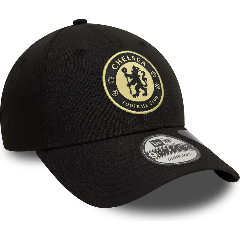 kepure-islenkta-juoda-reguliuojamas-9forty-seasonal-pop-repreve-chelsea-football-club-premier-league-new-era