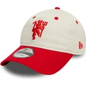 kepure-islenkta-raudona-reguliuojamas-9twenty-contrast-visor-manchester-united-football-club-premier-league-new-era