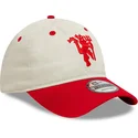 kepure-islenkta-raudona-reguliuojamas-9twenty-contrast-visor-manchester-united-football-club-premier-league-new-era