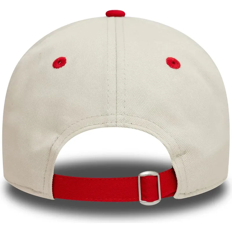 kepure-islenkta-raudona-reguliuojamas-9twenty-contrast-visor-manchester-united-football-club-premier-league-new-era