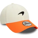 kepure-islenkta-oranzine-reguliuojamas-9forty-contrast-visor-mclaren-racing-formula-1-new-era