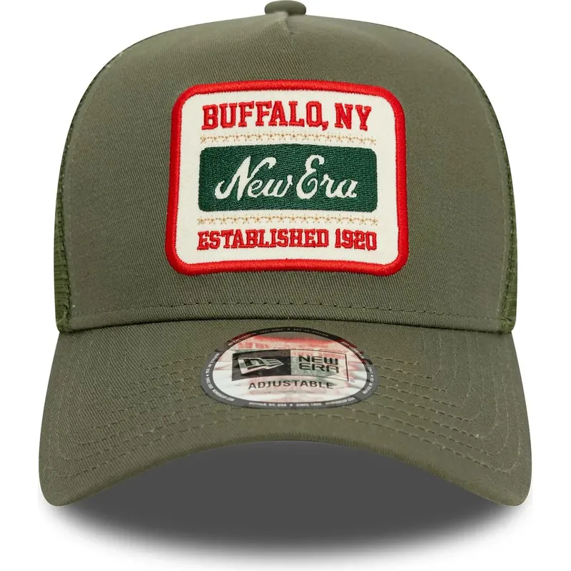 czapka-trucker-zielona-9forty-a-frame-patch-new-era