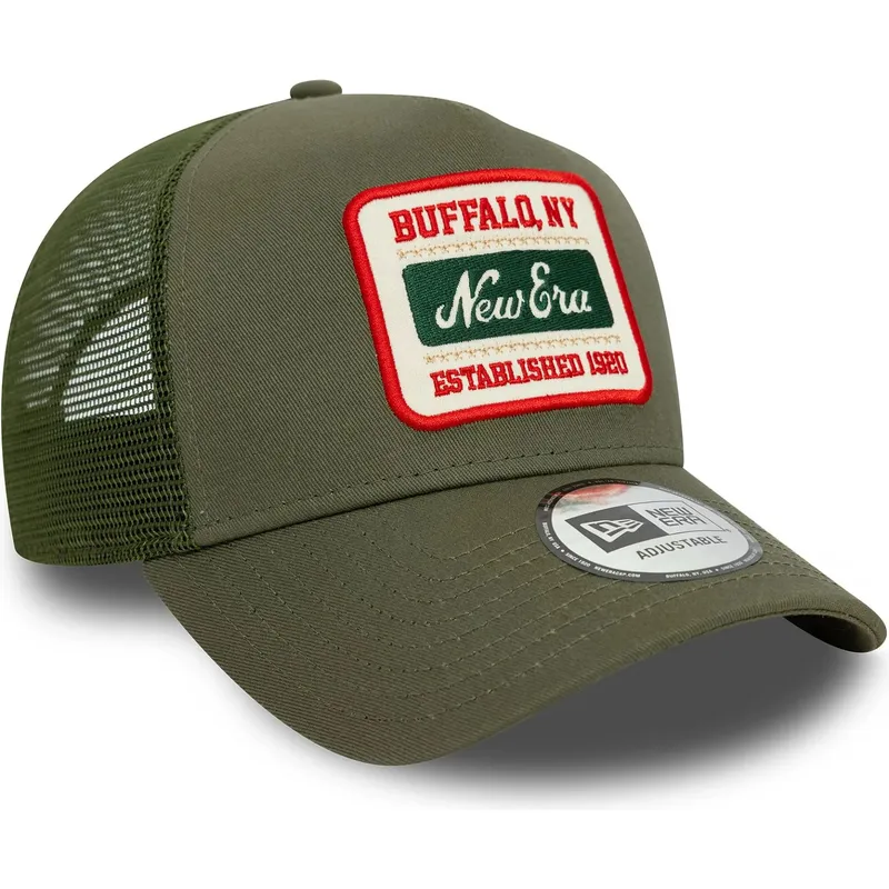 czapka-trucker-zielona-9forty-a-frame-patch-new-era
