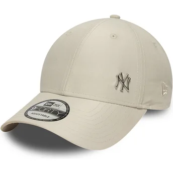 Beżowa regulowana czapka z zakrzywionym daszkiem 9FORTY Flawless New York Yankees MLB New Era