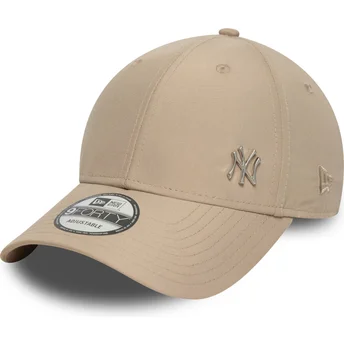 Cap išlenkta brown adjustable strap claro 9FORTY Flawless New York Yankees MLB New Era