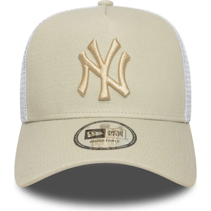 cap-islenkta-beige-snapback-a-frame-league-essential-new-york-yankees-mlb-new-era
