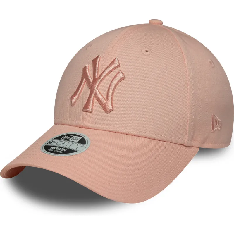 kepure-islenkta-rozine-reguliuojama-juostele-9forty-league-essential-new-york-yankees-mlb-new-era