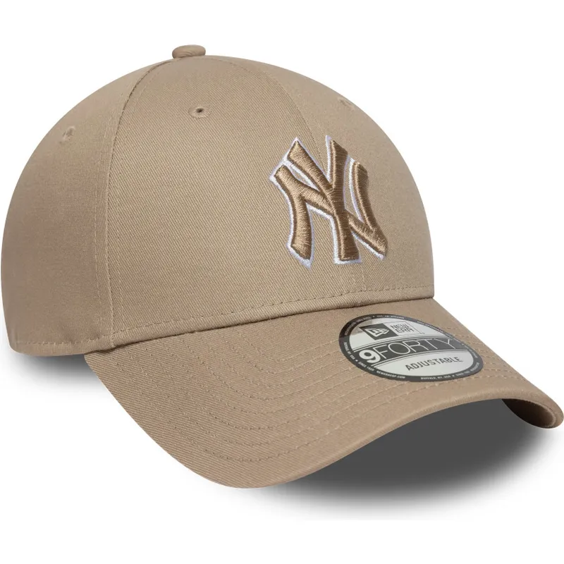 cap-islenkta-brown-adjustable-strap-claro-9forty-outline-new-york-yankees-mlb-new-era