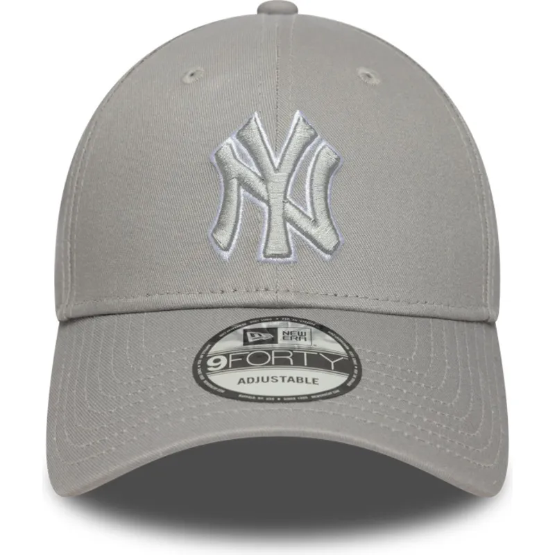 cap-islenkta-gray-adjustable-strap-9forty-outline-new-york-yankees-mlb-new-era cap-islenkta-gray-adjustable-strap-9forty-outline-new-york-yankees-mlb-new-era