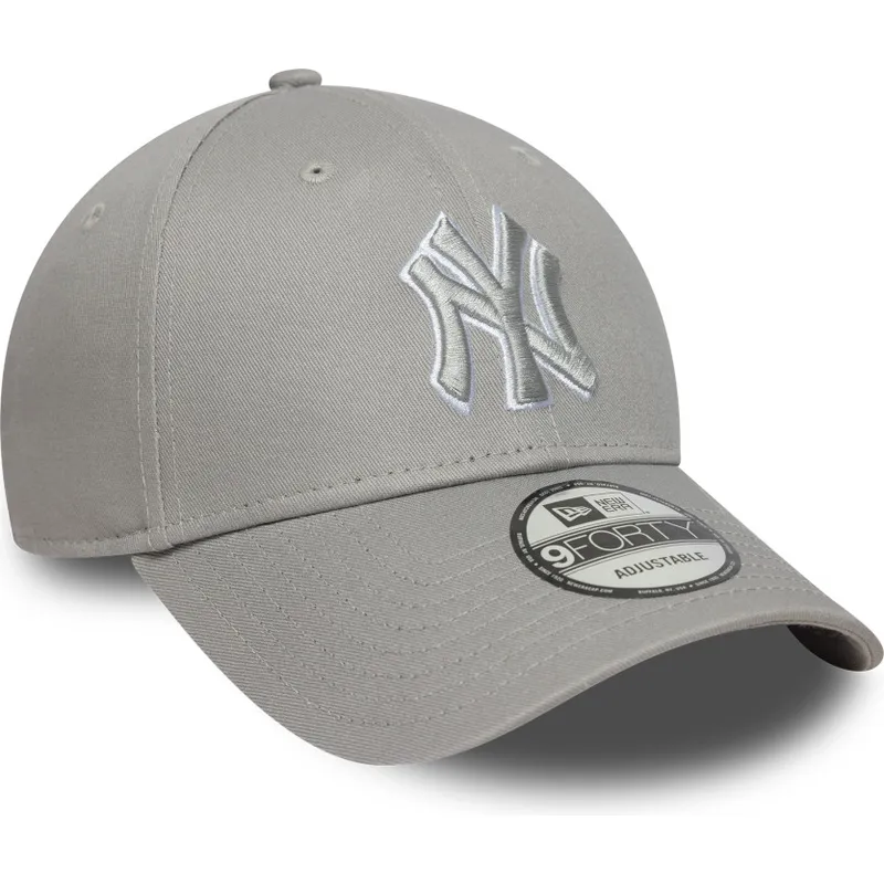 cap-islenkta-gray-adjustable-strap-9forty-outline-new-york-yankees-mlb-new-era cap-islenkta-gray-adjustable-strap-9forty-outline-new-york-yankees-mlb-new-era
