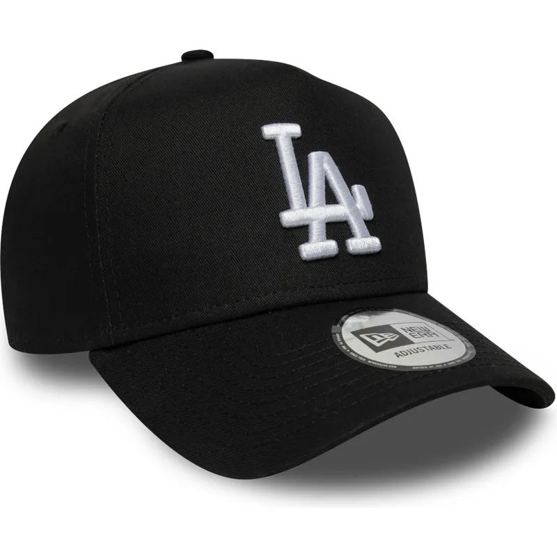 czarna-czapka-z-zakrzywionym-daszkiem-snapback-e-frame-league-essential-los-angeles-dodgers-mlb-new-era