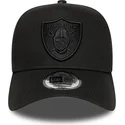 kepure-islenkta-juoda-snapback-e-frame-essential-las-vegas-raiders-nfl-new-era