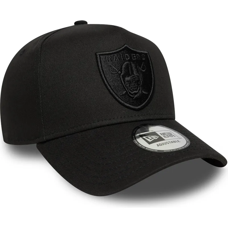 czarna-czapka-z-zakrzywionym-daszkiem-snapback-e-frame-essential-las-vegas-raiders-nfl-new-era