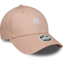 kepure-islenkta-rozine-reguliuojama-juostele-9forty-mini-new-york-yankees-mlb-new-era