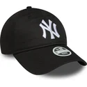 new-era-curved-brim-women-9twenty-league-essential-new-york-yankees-mlb-black-adjustable-cap