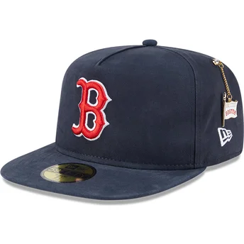 Kepurė plokščia tamsiai mėlyna priglundanti 59FIFTY A Frame Championship Side Flag Boston Red Sox MLB New Era
