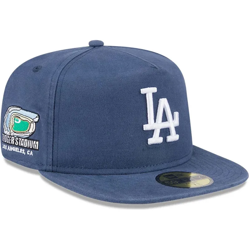 kepure-plokscia-melyna-priglundantis-59fifty-a-frame-championship-side-flag-los-angeles-dodgers-mlb-new-era