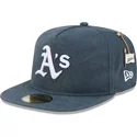 zielona-dopasowana-czapka-z-plaskim-daszkiem-59fifty-a-frame-championship-side-flag-oakland-athletics-mlb-new-era