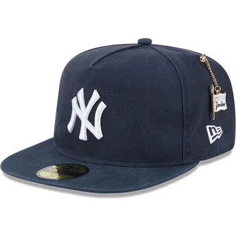 Granatowa dopasowana czapka z daszkiem 59FIFTY A Frame Championship Side Flag New York Yankees MLB New Era