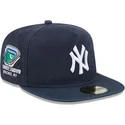 kepure-plokscia-tamsiai-melyna-priglundanti-59fifty-a-frame-championship-side-flag-new-york-yankees-mlb-new-era