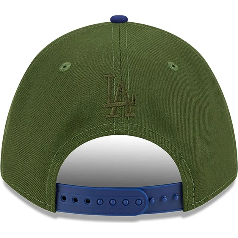 zielono-niebieska-czapka-z-zakrzywionym-daszkiem-snapback-9forty-m-crown-city-feature-los-angeles-dodgers-mlb-new-era