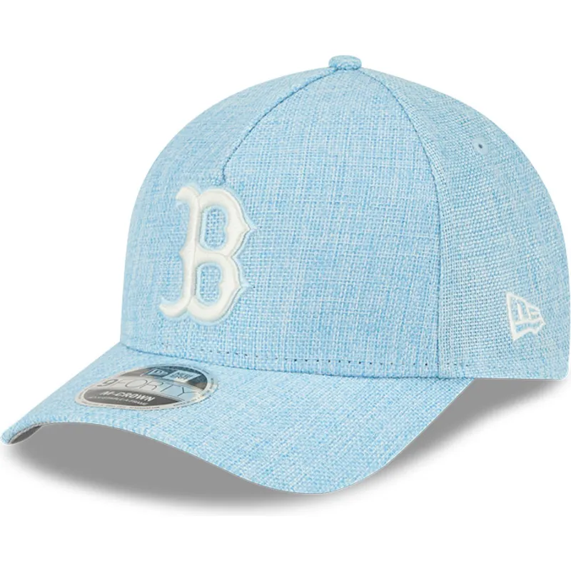 kepure-islenkta-melyna-snapback-9forty-m-crown-a-frame-cotton-weave-boston-red-sox-mlb-new-era