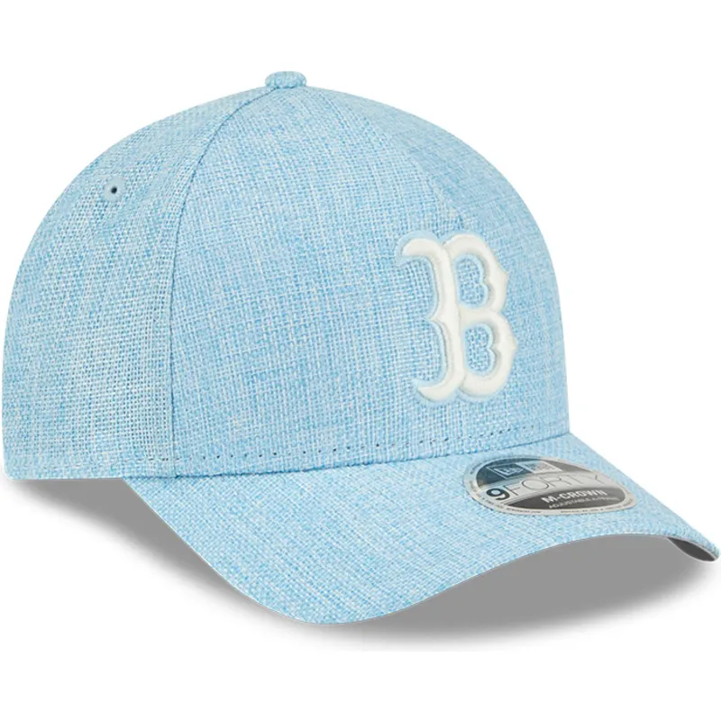 kepure-islenkta-melyna-snapback-9forty-m-crown-a-frame-cotton-weave-boston-red-sox-mlb-new-era