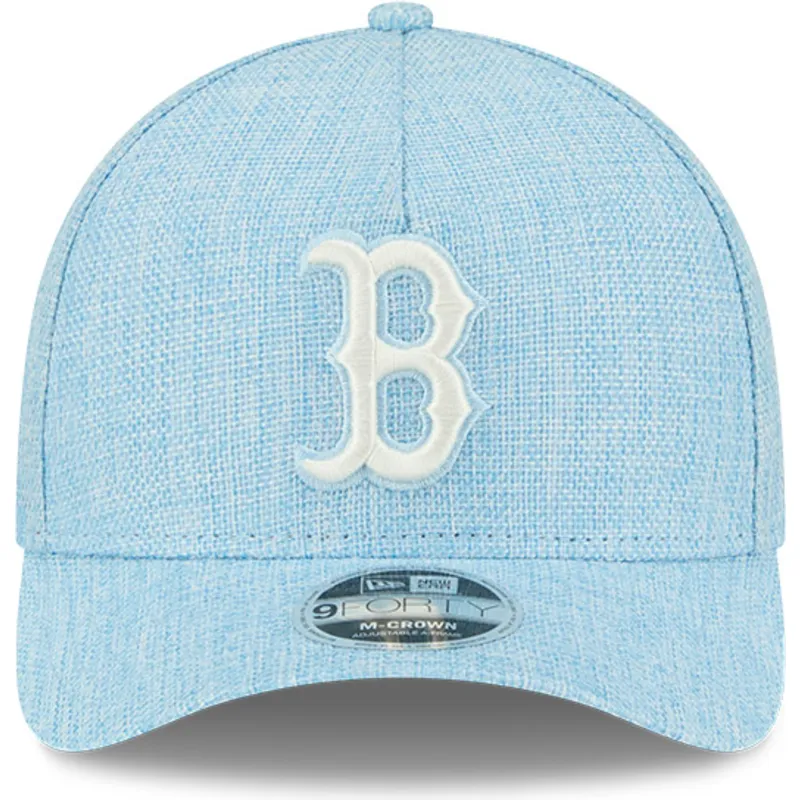 kepure-islenkta-melyna-snapback-9forty-m-crown-a-frame-cotton-weave-boston-red-sox-mlb-new-era