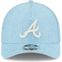 jasnoniebieska-zakrzywiona-czapka-snapback-9forty-m-crown-a-frame-cotton-weave-atlanta-braves-mlb-new-era