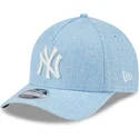 kepure-islenkta-melyna-snapback-9forty-m-crown-a-frame-cotton-weave-new-york-yankees-mlb-new-era