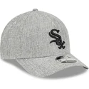 szara-czapka-z-zakrzywionym-daszkiem-snapback-9forty-m-crown-a-frame-cotton-weave-chicago-white-sox-mlb-new-era