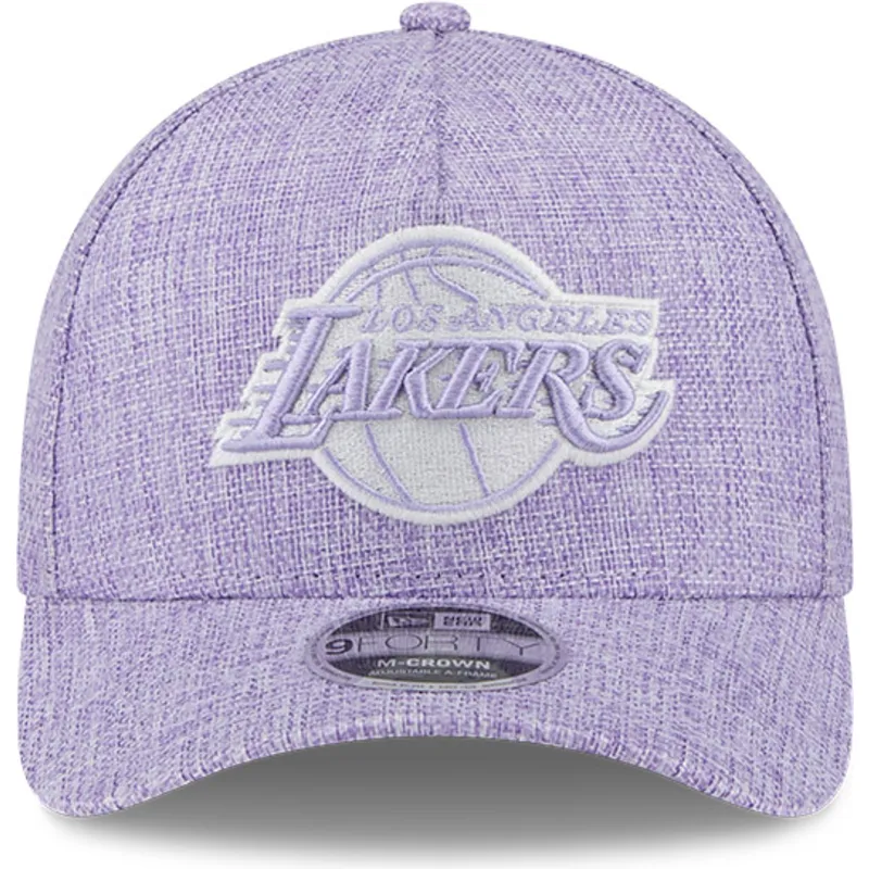 kepure-islenkta-violetine-snapback-9forty-m-crown-a-frame-cotton-weave-los-angeles-lakers-nba-new-era